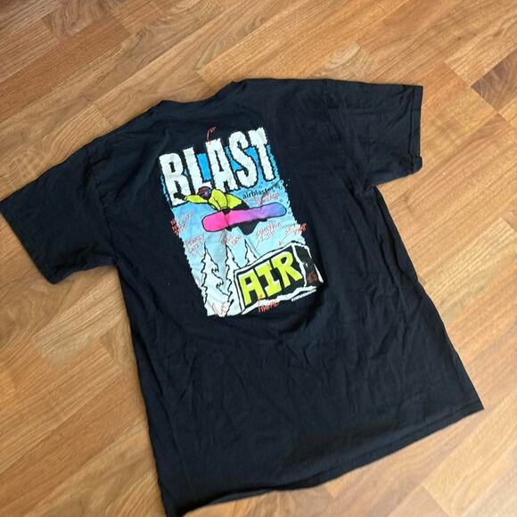 Black Air Blaster Snowboarding Graphic T-Shirt - Picture 7 of 8